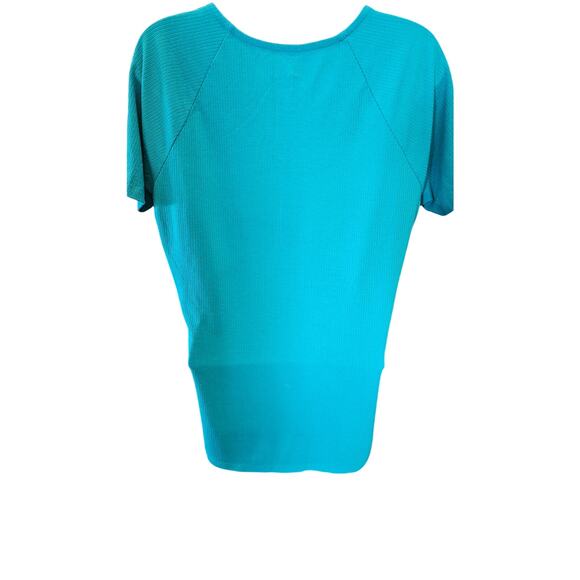 Super soft ribbed knit torrid blue sz 1 1X basic minimalist layering top NWOT - Picture 2 of 7